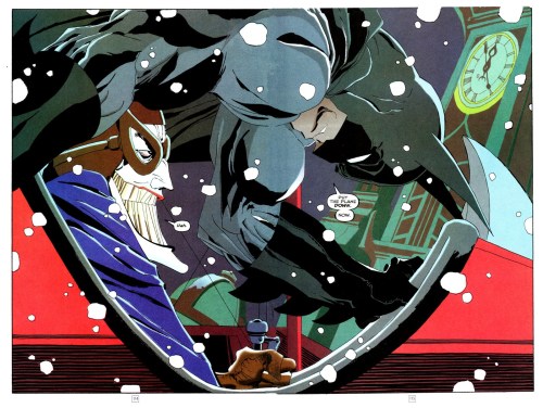 A great example of Tim Sale's two page spreads.