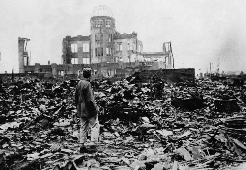 Aftermath of Hiroshima, an image still fresh in the mind of Japanese movie goers.