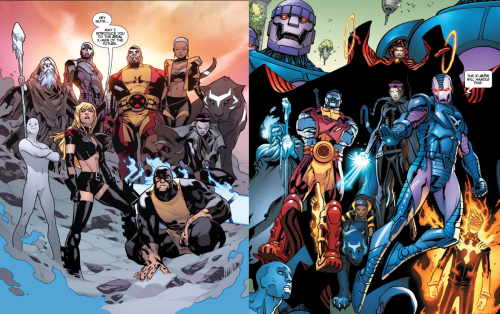 Two different takes on the same characters, but both look great.