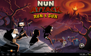 It's funny because nuns are usually pacifists