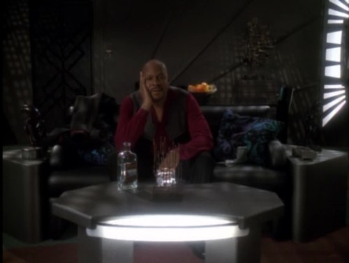 Sisko justifying his actions to his personal log.