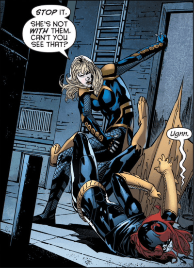 Shiny costume and the Black Canary re-design.