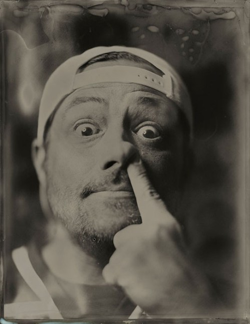 Kevin Smith, photographed by Victoria Will at the Sundance Festival, 2015